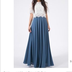 Long, bridesmaid maxi high waisted skirt